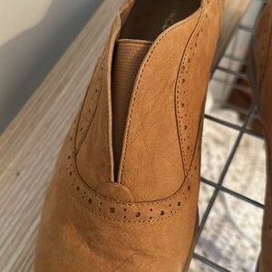 Franco Sarto Tan Leather Loafers